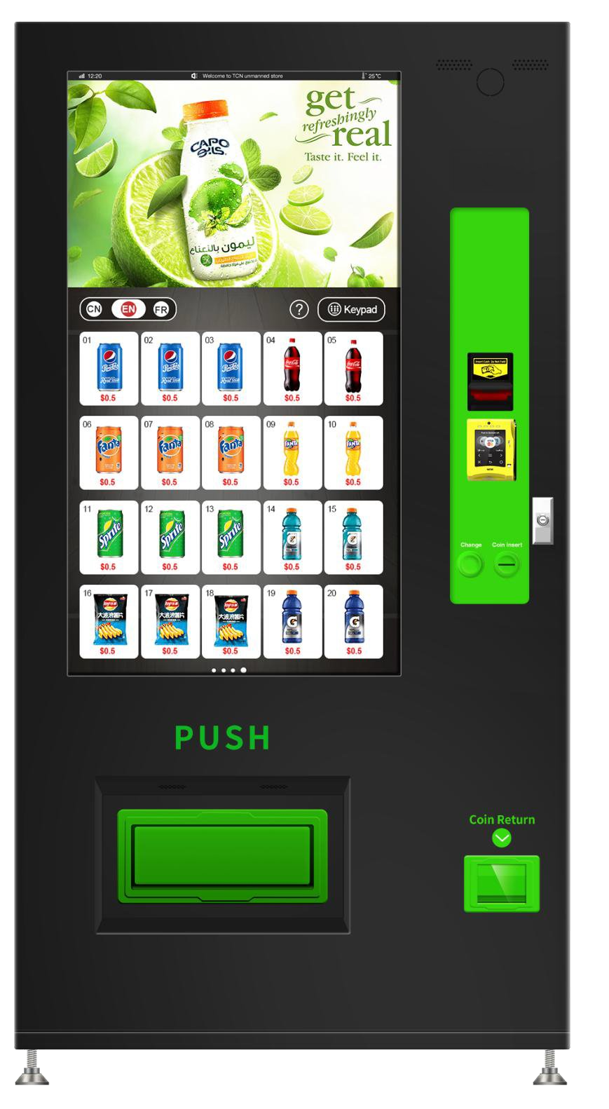 VM-FD-8C(V49) — Snack & drink · 49″ display